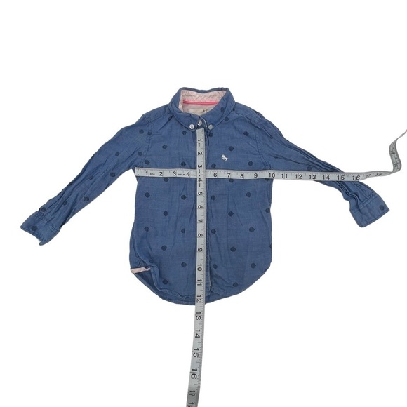 H&M Label Of Graded Goods Blue Button Up Collared Shirt Size 1 1/2-2 Years Boy's - Picture 4 of 5